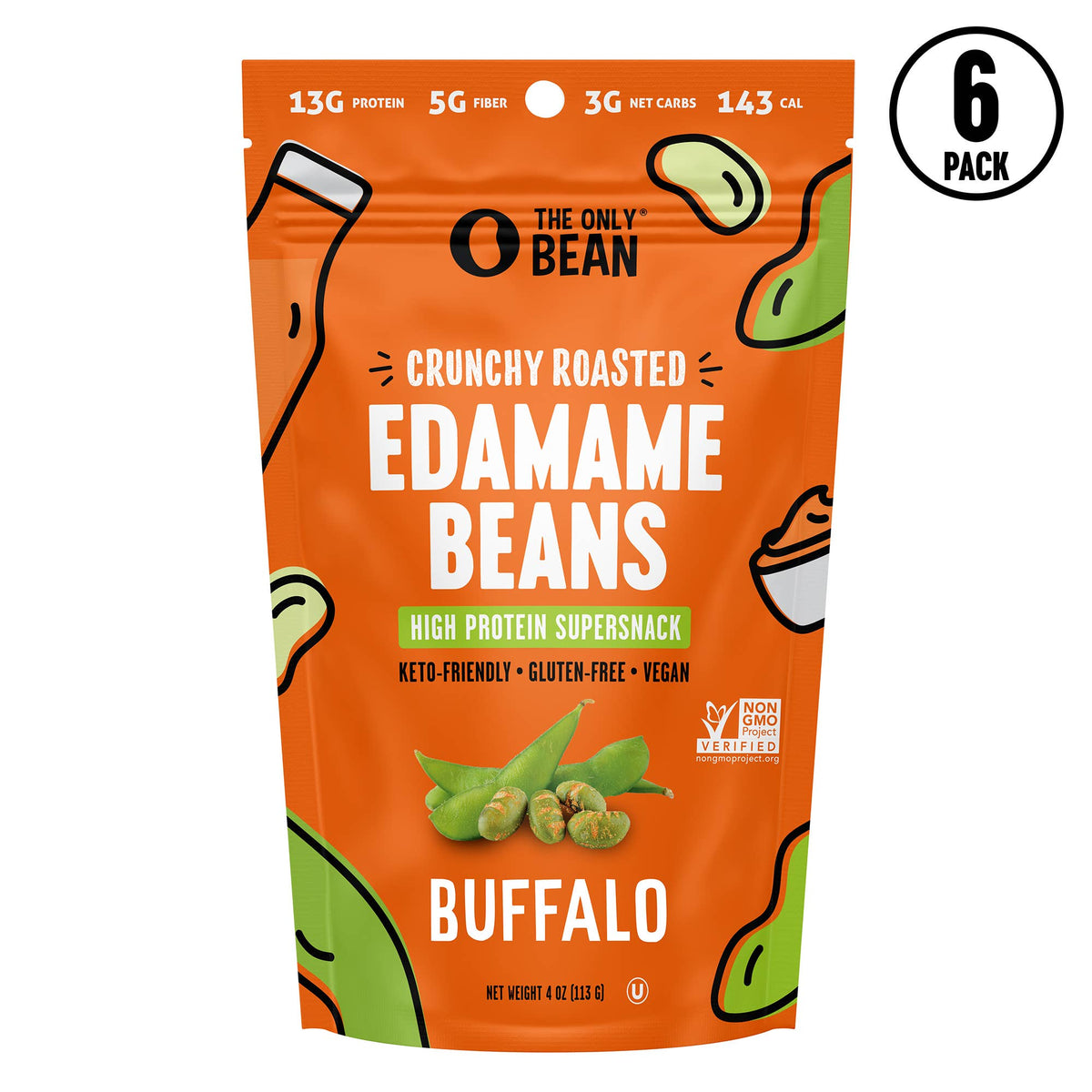 Crunchy Roasted Edamame Buffalo - 4oz 1 Pack