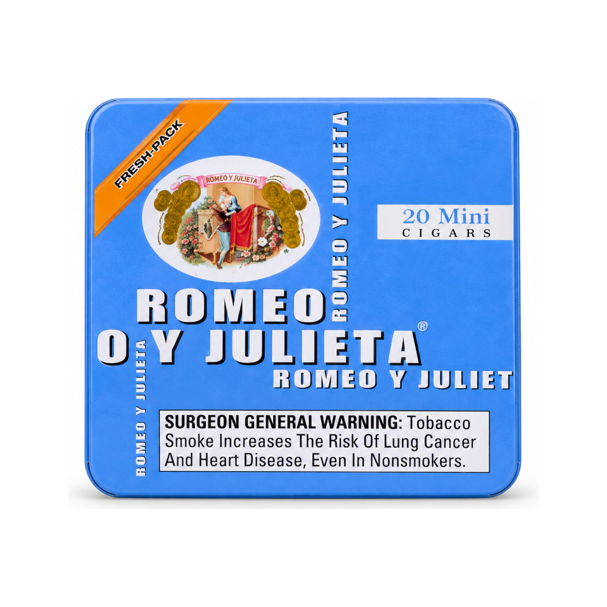Romeo Julieta Blue  Tin Of 20 Mini Cigars