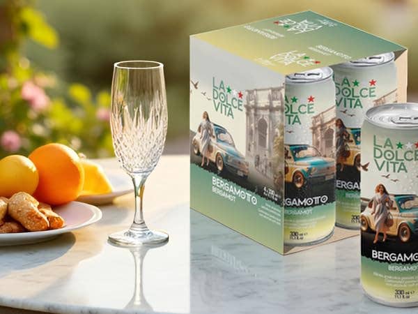 La Dolce Vita Italian Bergamot Soda 330ml 4pk