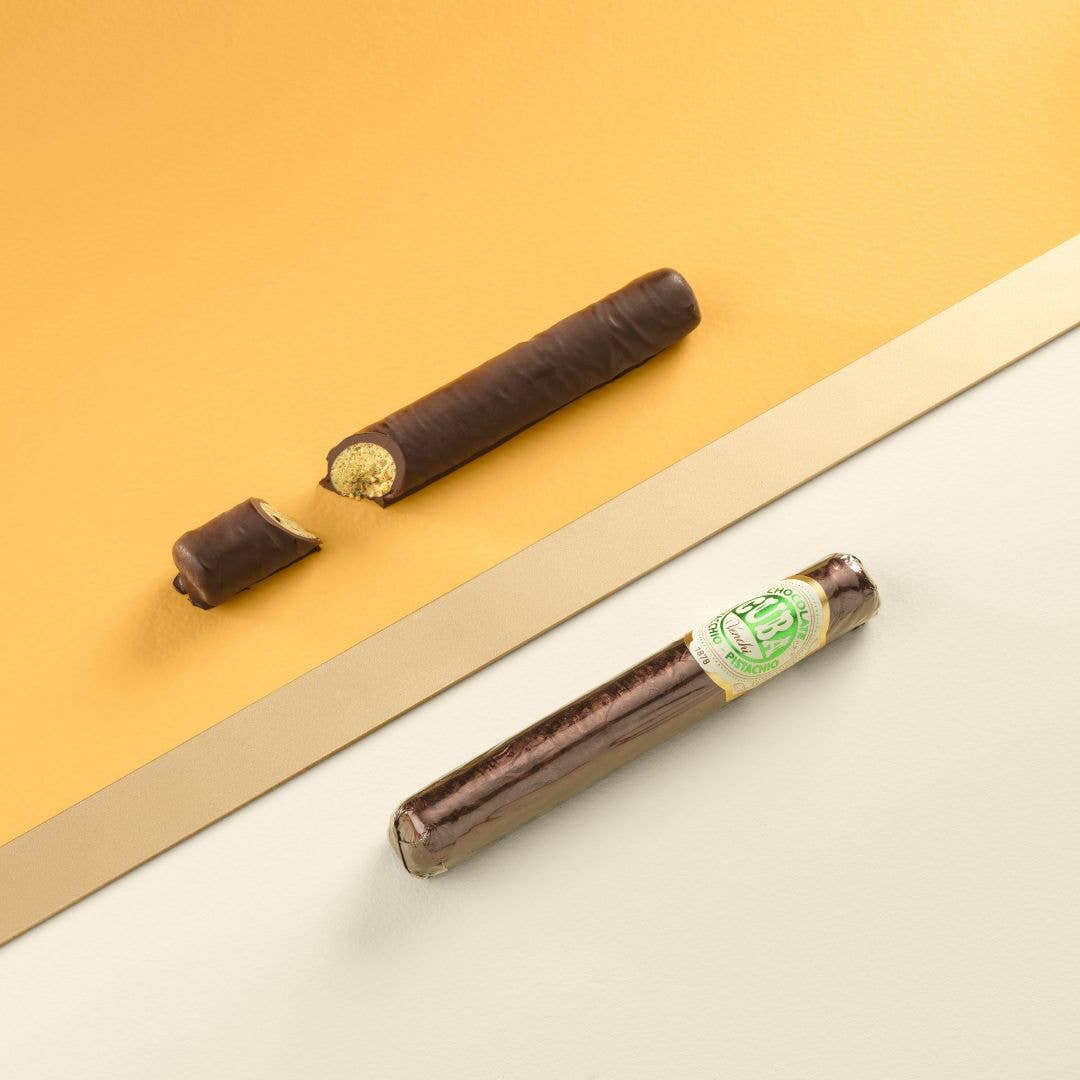 Venchi Pistachio Dark Chocolate Cigar - Italian Gourmet Chocolate