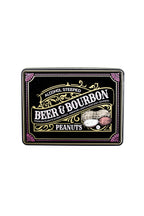 Beer and Bourbon Liquor Peanuts Gift Tin