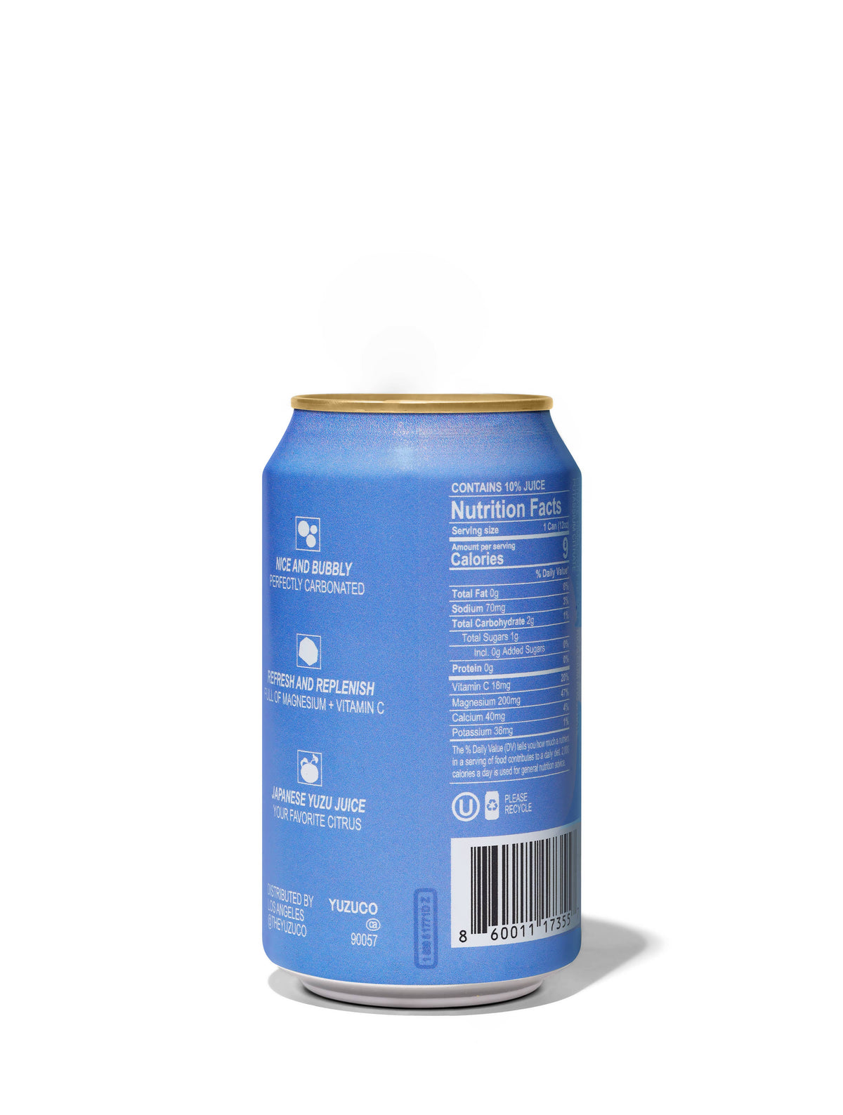 Sparkling Yuzu+Minerals Sparkling Water 12oz Can