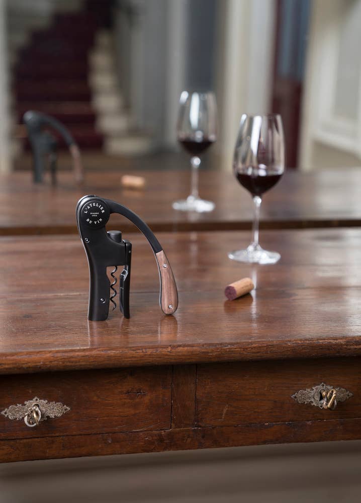 Lever Wine Opener - OENO MOTION WOOD & BLACK