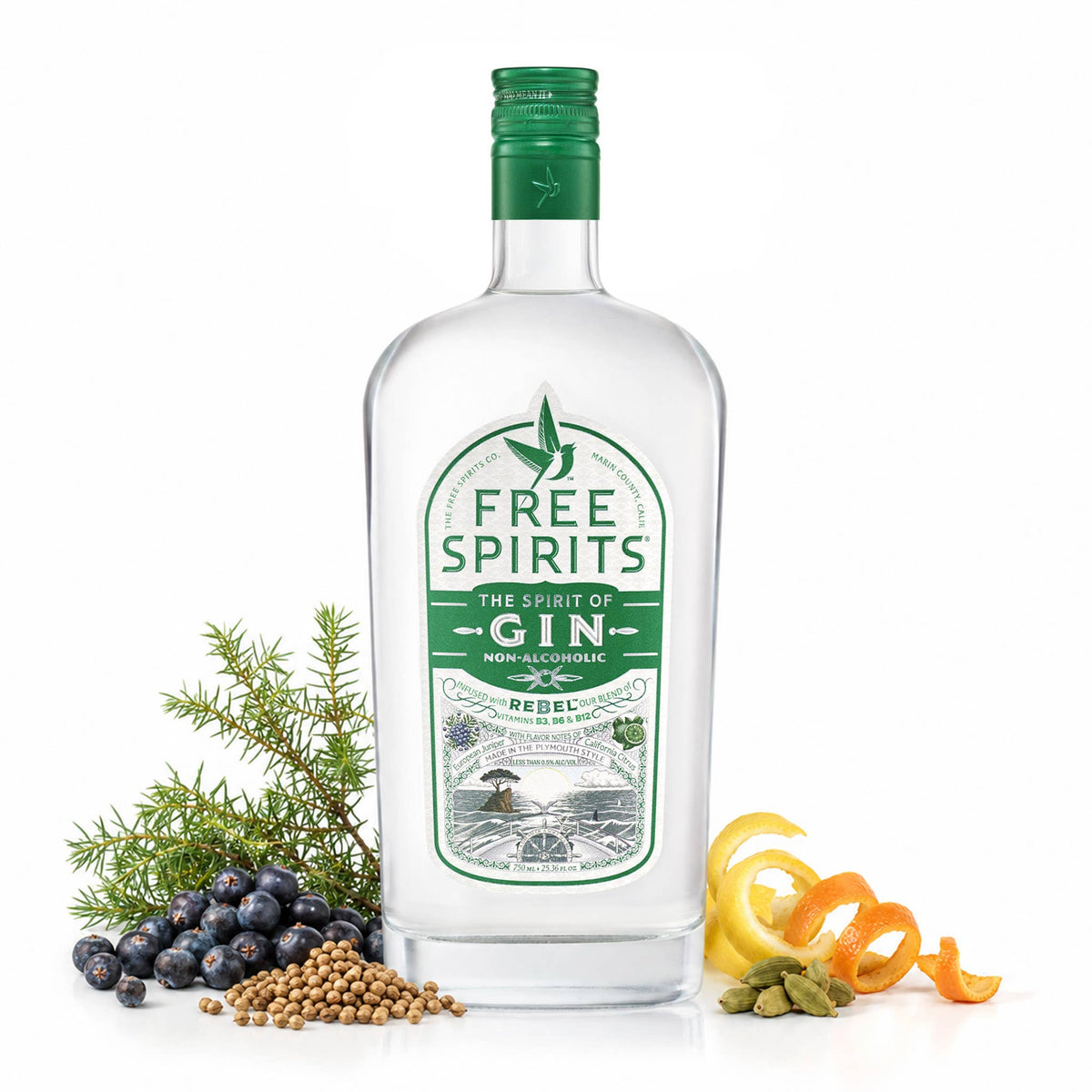Free Spirits Non-Alcoholic Gin Alternative - 750 ml Bottle