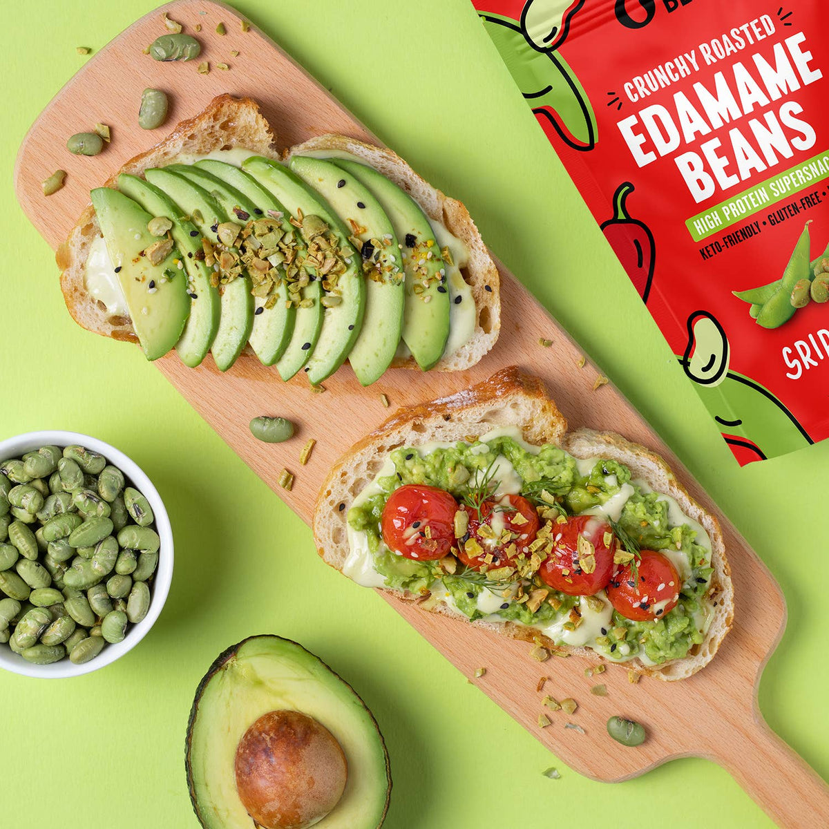 Crunchy Roasted Edamame Sriracha - 4oz 1 Pack