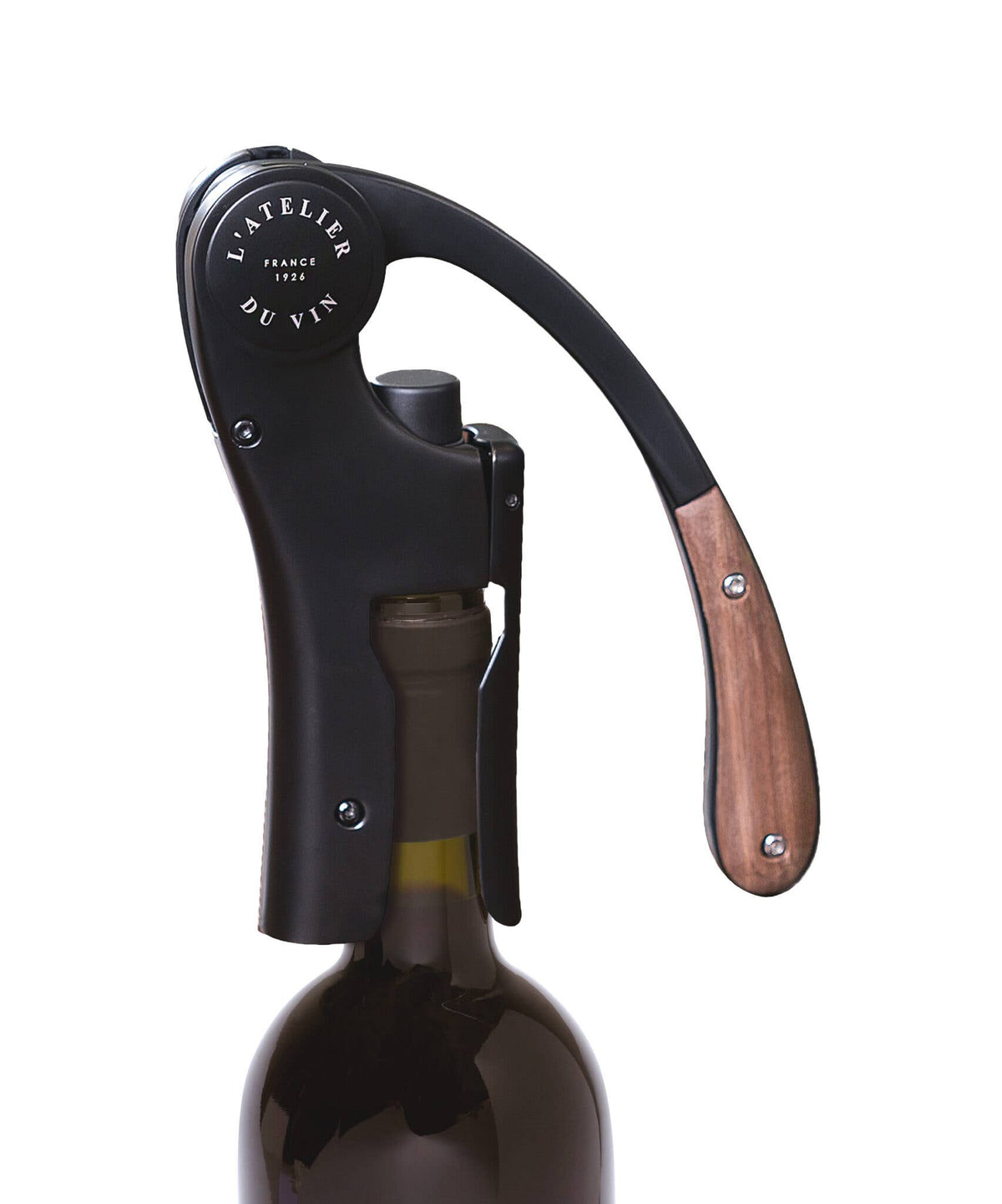 Lever Wine Opener - OENO MOTION WOOD & BLACK