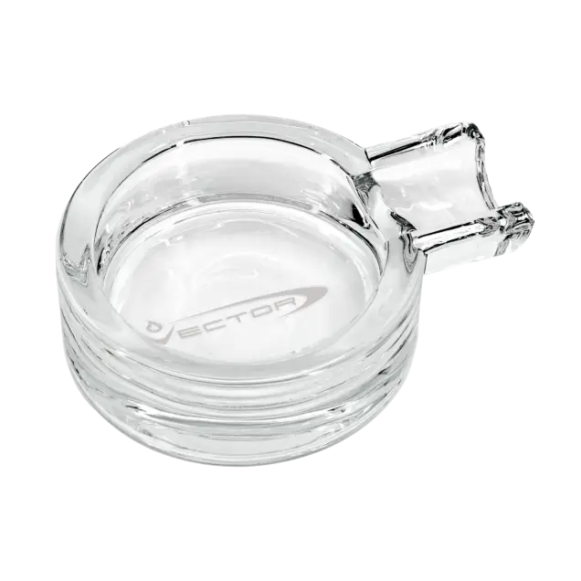 Vector Cigar Rest Glass Ashtray Single