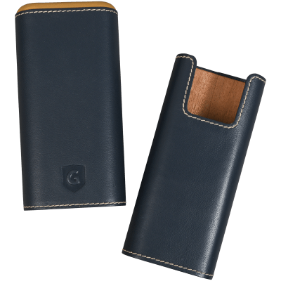 PK Guardsman Leather Cedar Lined 3 Cigar Case