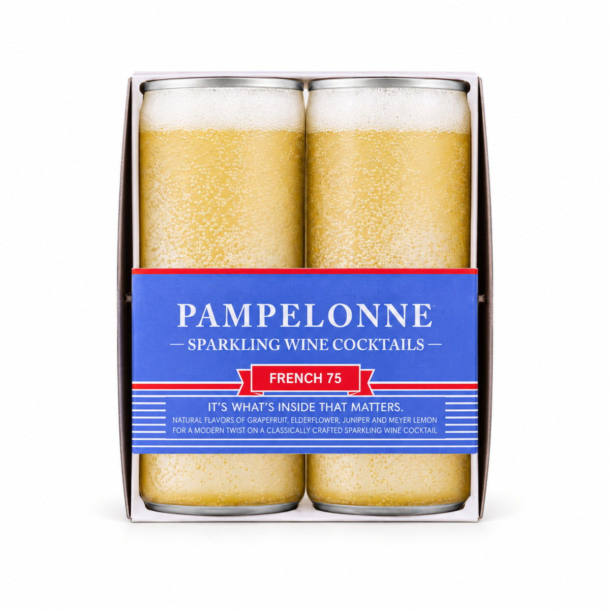 Pampelonne Wine Based cocktail French 75 250ml 4pk