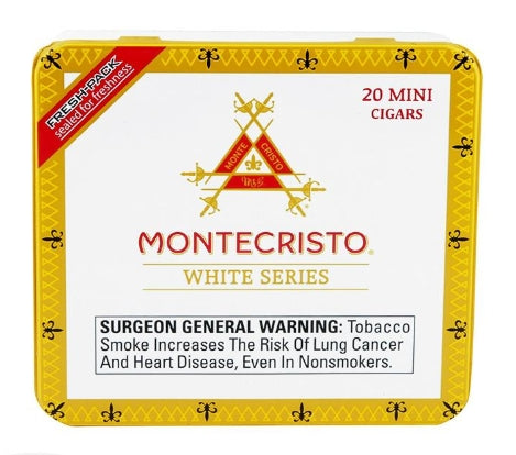 MONTECRISTO WHITE SERIES TIN OF 20 MINI CIGARS