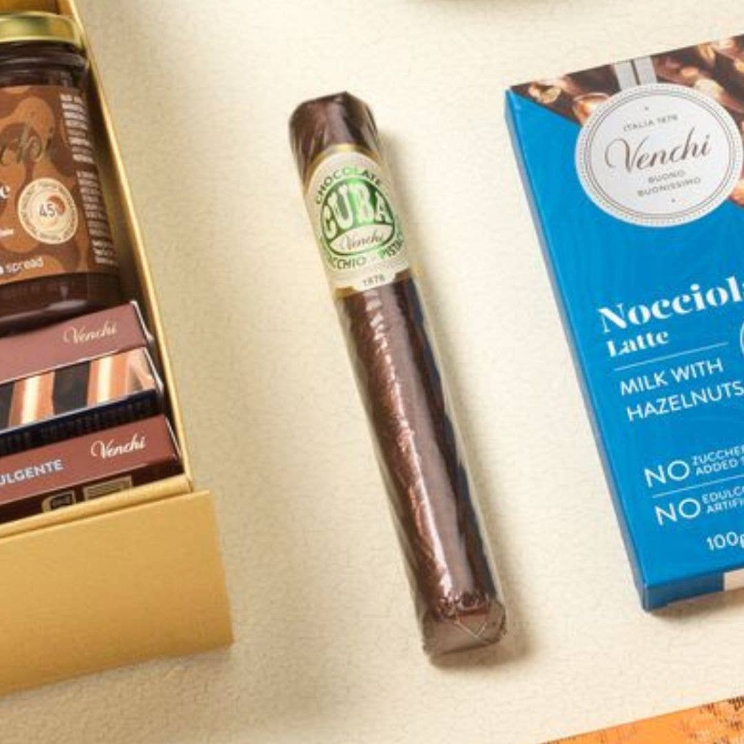 Venchi Pistachio Dark Chocolate Cigar - Italian Gourmet Chocolate