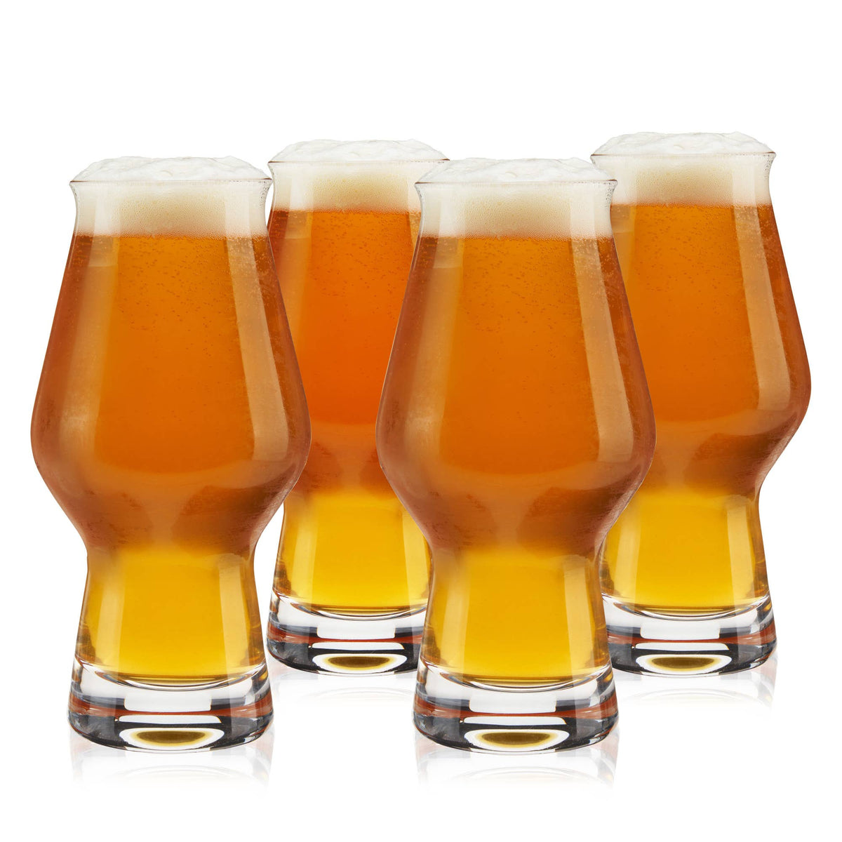 Tapered Glass IPA Beer Glasses Set of 4