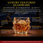 Storm Japanese Crystal Whiskey Glasses Set of 2 | 10oz
