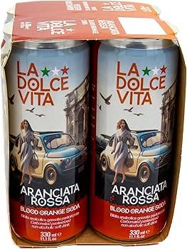 La Dolce Vita Italian Blood Orange Soda 330ml 4pk