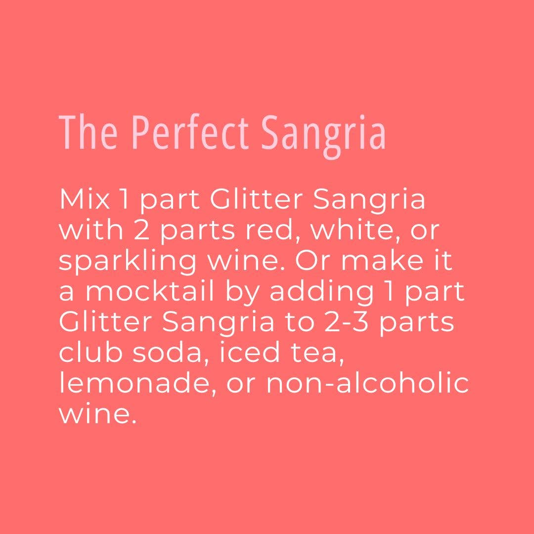 Glitter Sangria Cocktail Mix/Syrup , 16 fl oz