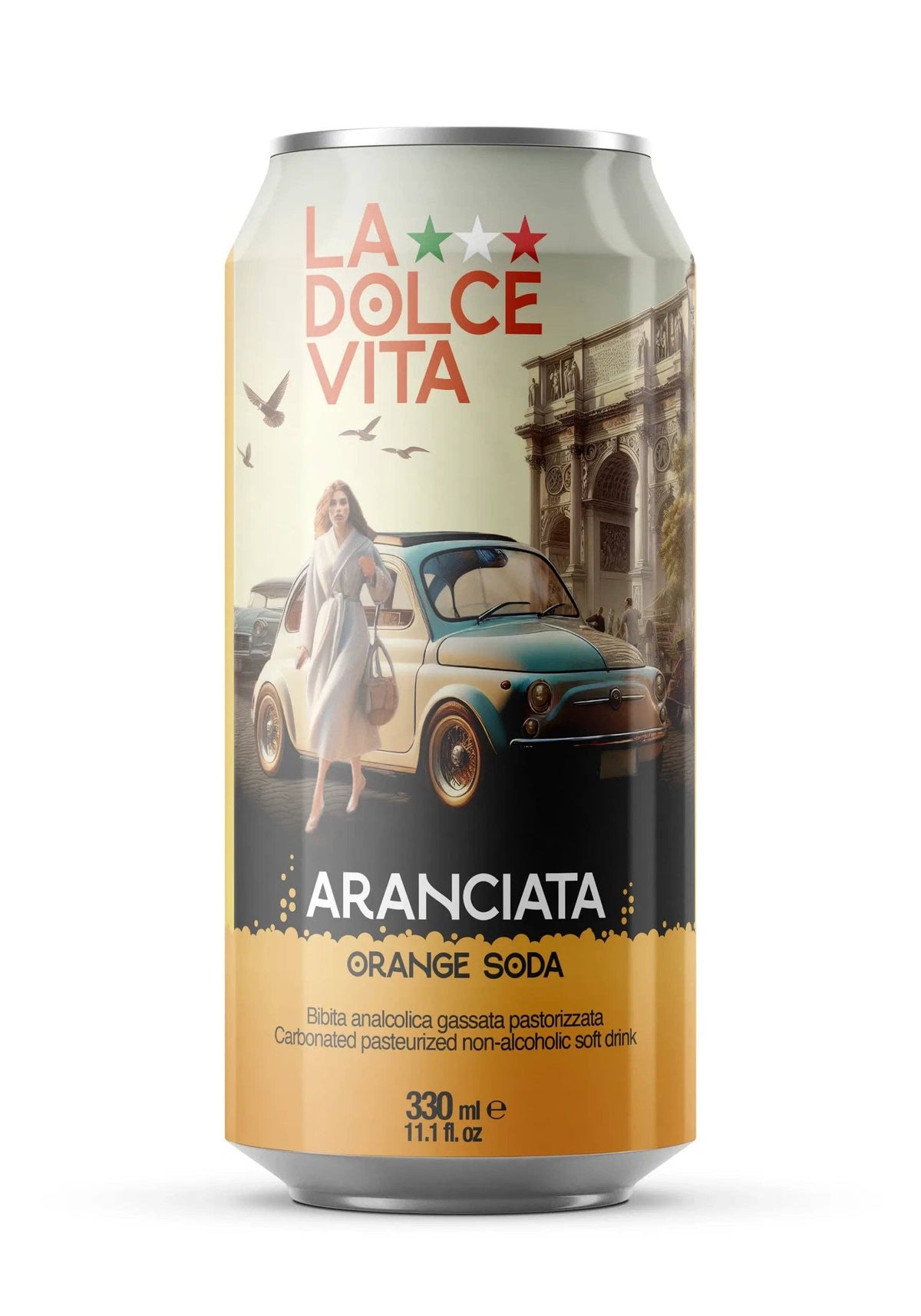 La Dolce Vita Italian Orange Soda Aranciata 330ml 4pk