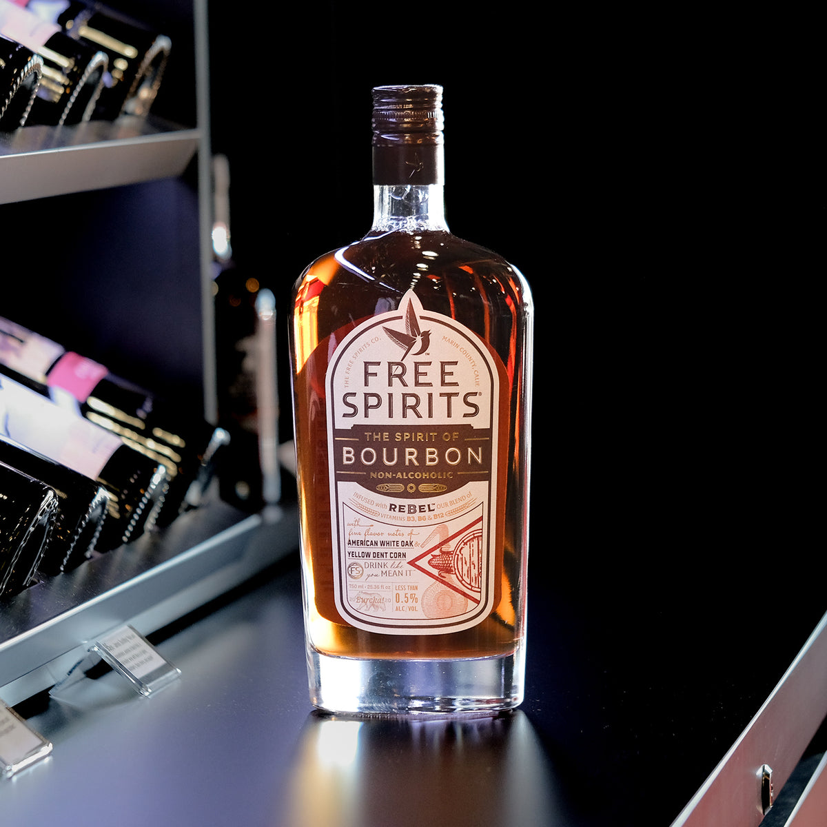 Free Spirits Non-Alcoholic Kentucky Bourbon - 750 ml Bottle