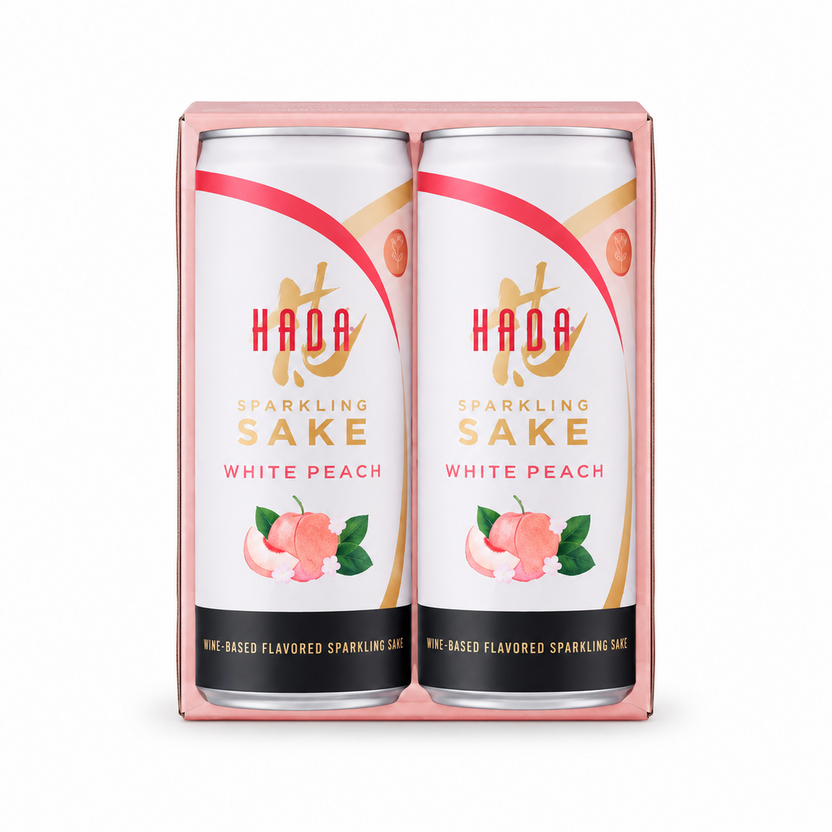 Hana Sparkling Sake White Peach Can 8.4oz-4pk
