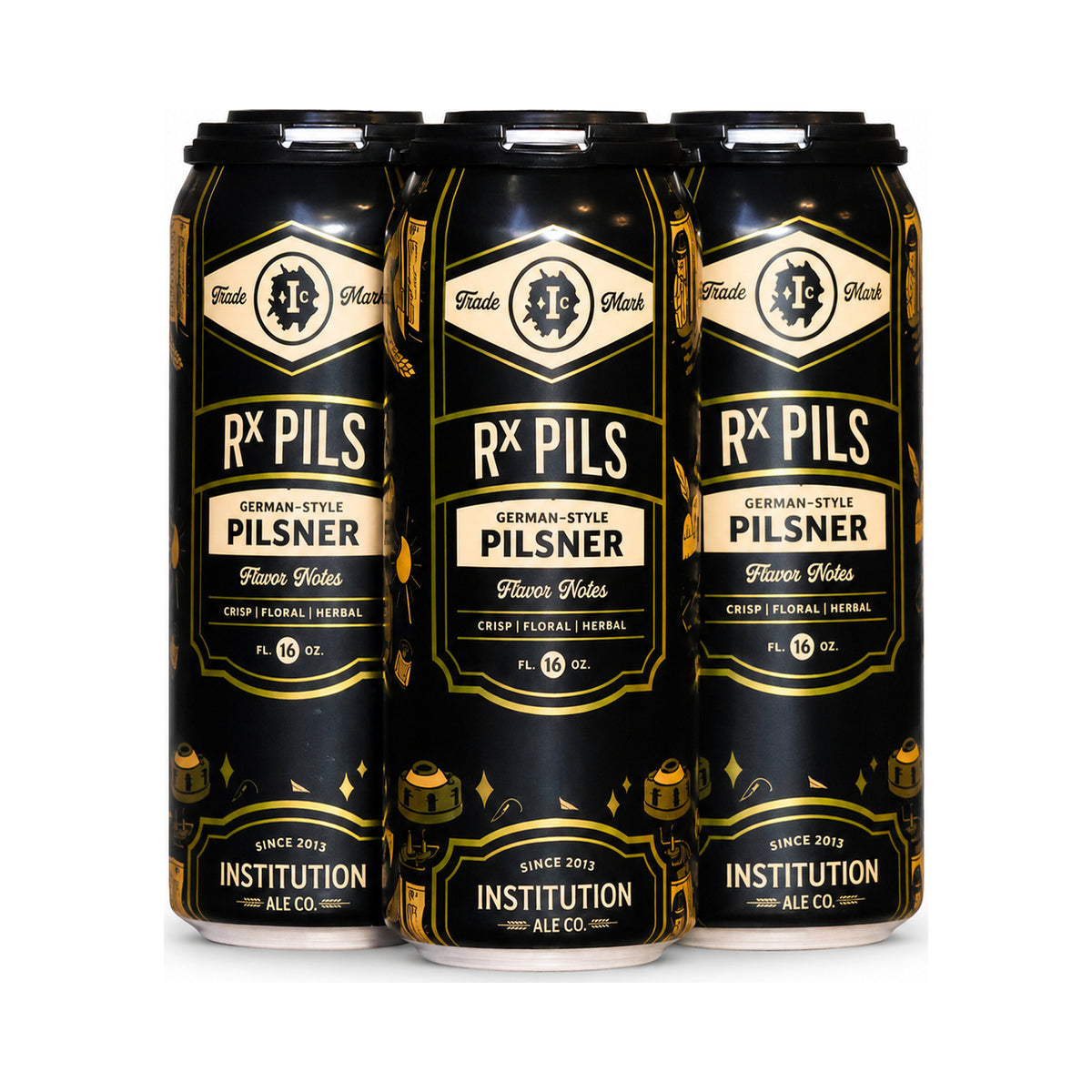 Institution Rx Pilsner German-Style Pilsner 16oz 4pk