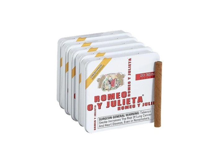 ROMEO JULIETA WHITE TIN OF 20 MINI CIGARS