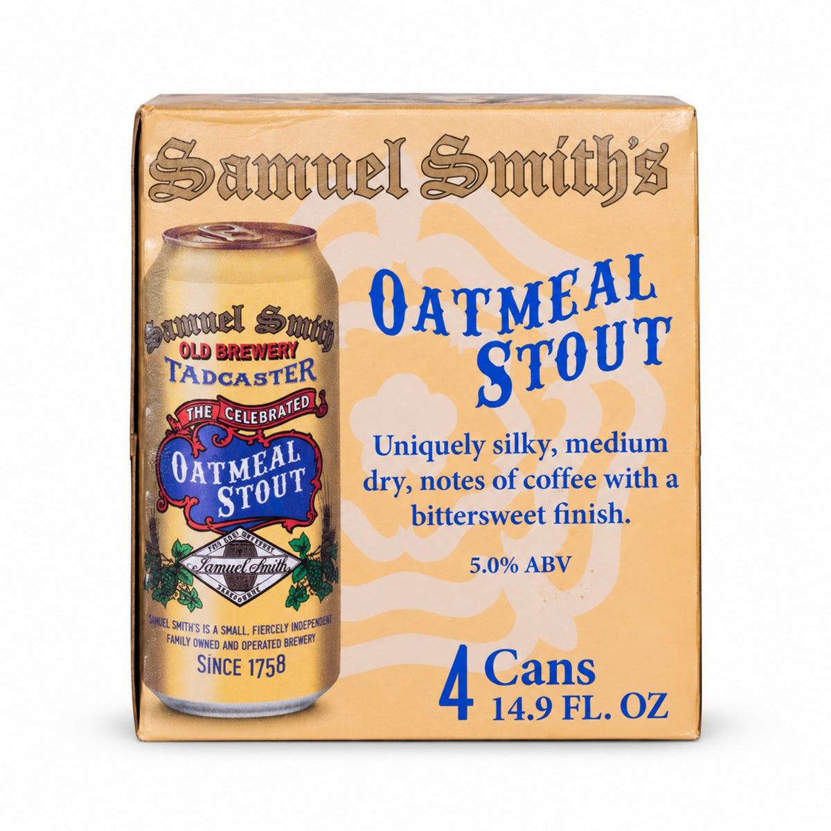 Samuel Smith’s Oatmeal Stout Can 14.9oz-4pk