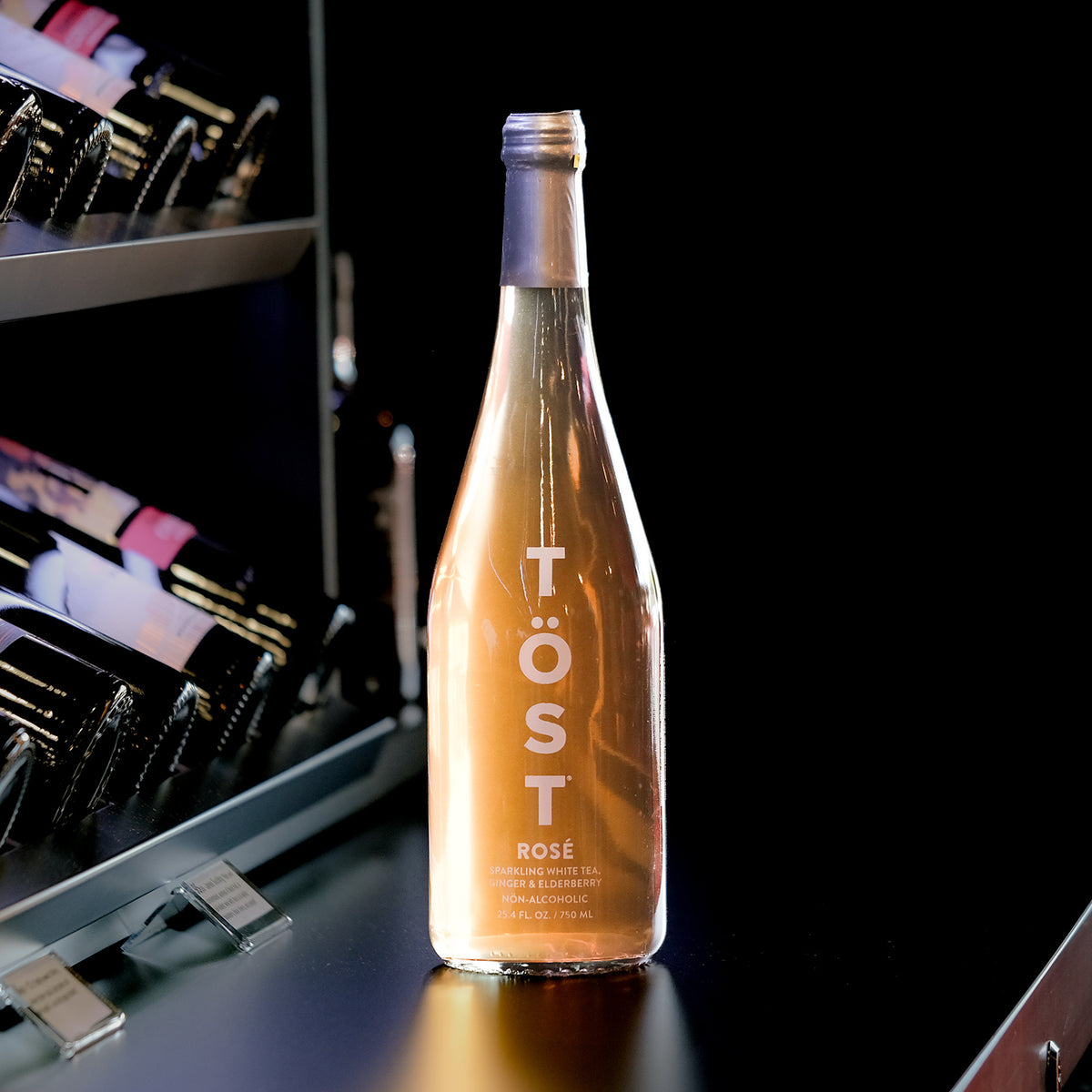 TÖST Rosé Non-Alcoholic Sparkling Beverage, 750mL
