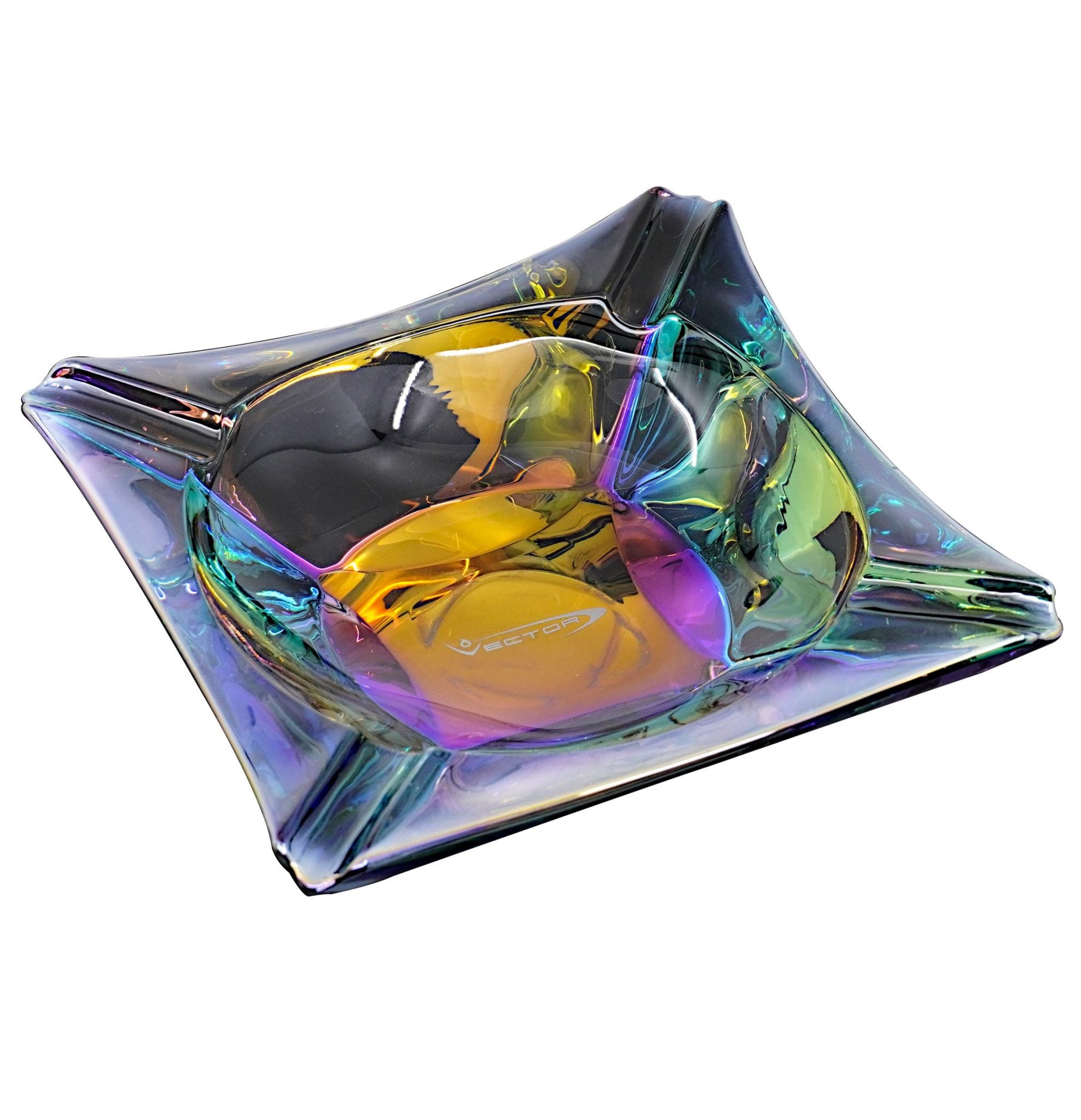 Vector Premium Glass Art Deco Ashtray